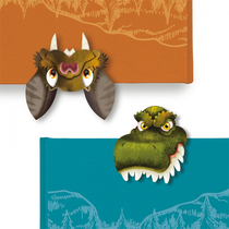 Interesting tooth bookmark British IF cultural and creative British auxiliary creative bat shark Tyrannosaurus rex dog hippo bear mark animal