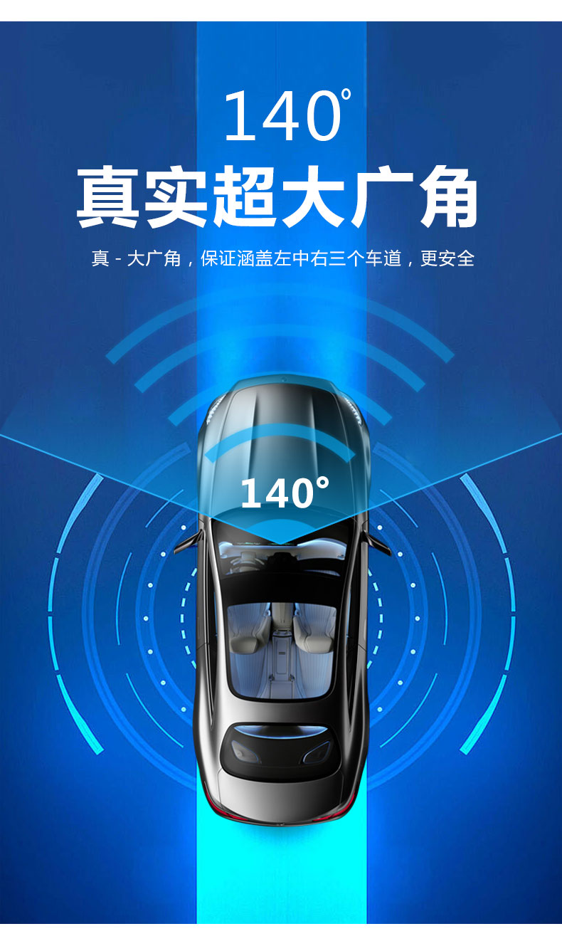 USB HD dash cam, speed monitoring device, in-car camera with HD night vision, and ADAS auxiliary functions