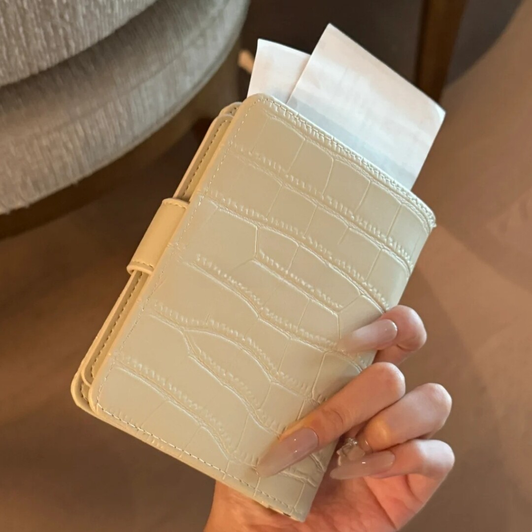 Korean-style leather passport holder, multiple card slots