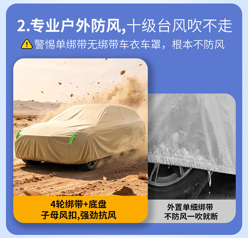 Oxford cloth car cover, sun protection, rain protection, heat insulation, dust protection, thickened sunshade, full exterior cover, snow protection, all-season use