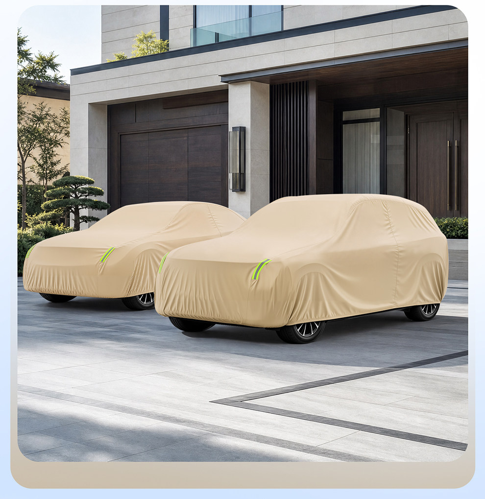 Oxford cloth car cover, sun protection, rain protection, heat insulation, dust protection, thickened sunshade, full exterior cover, snow protection, all-season use