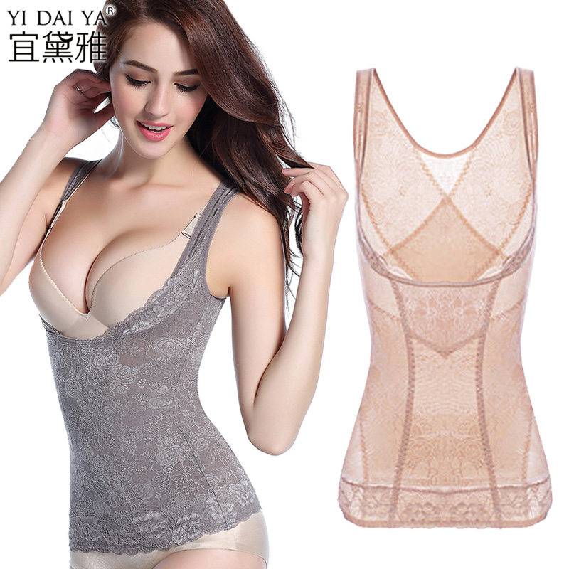 Summer slim fit belly bunches waist blouses slim fit Grease Vest Upper Half Body Shaping Body-body Underwear Woman