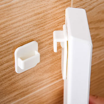 4 sets of japanese km traceless adhesive hook hangers tv air conditioner remote control hook storage sticky hook wall-mounted