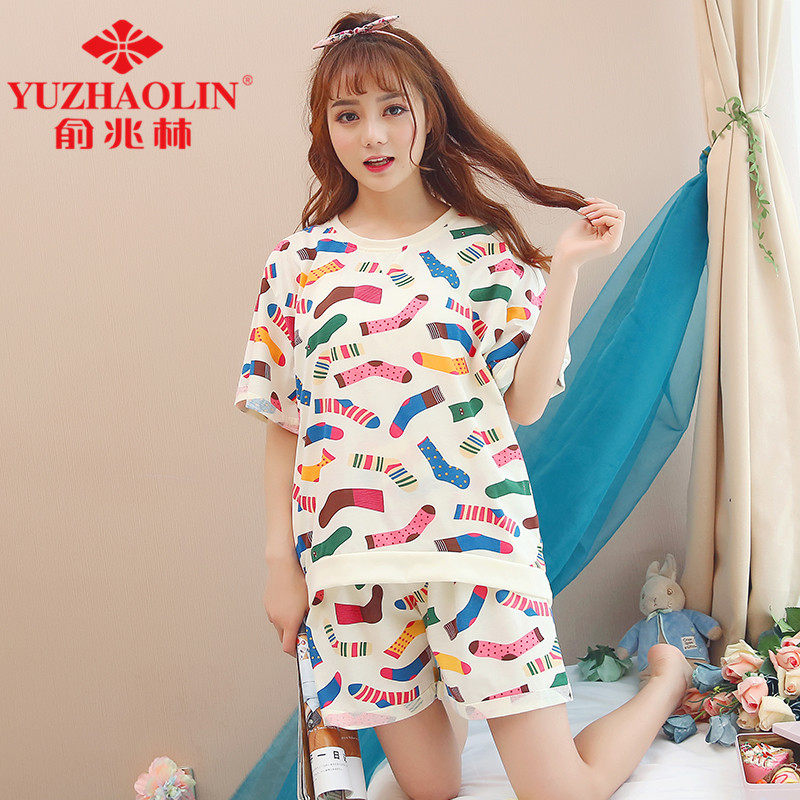 Pyjama pour femme en Coton à manches - Ref 2995779 Image 4