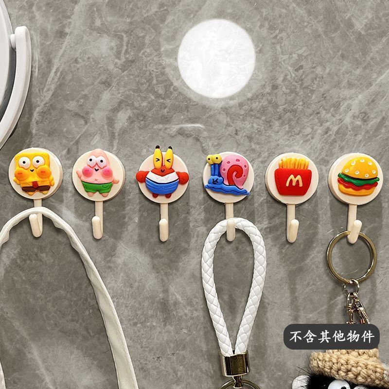Cartoon Hooks, Strong Adhesive, Heavy-Duty, Cute Wall Hooks for Kitchen, Dormitory, Behind Door, Traceless, Creative Bathroom Hooks Cartoon Hooks, Strong Adhesive, Heavy-Duty, Cute Wall Hooks for Kitchen, Dormitory, Behind Door, Traceless, Creative Bathroom Hooks