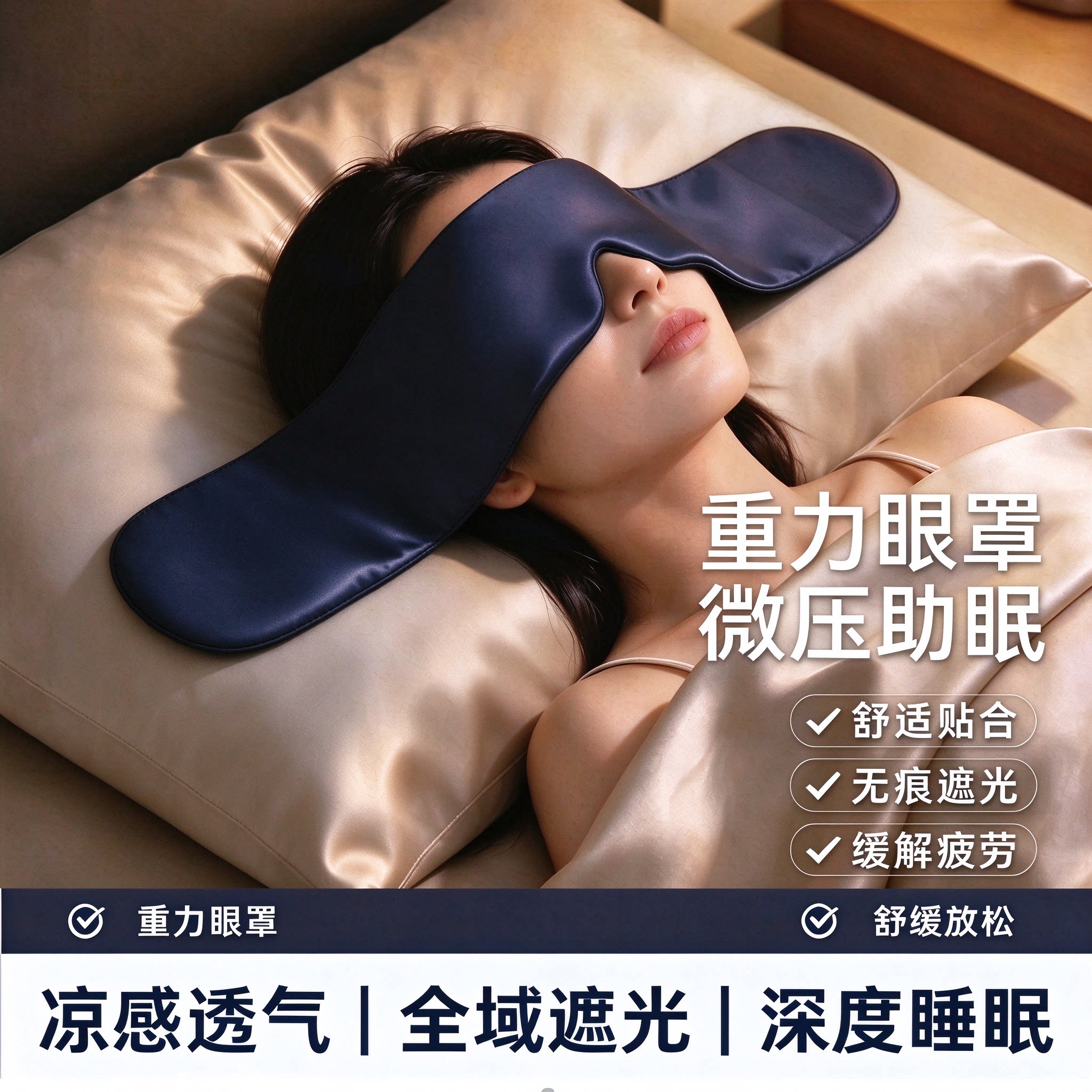 【FTPK旗舰店】冰丝重力眼罩