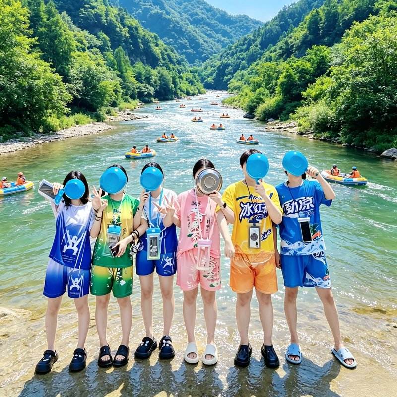 【Summer Limited Edition】Outfits for Rafting, Iced Tea Set, Water Play in the Scenic Area, Group Photo Prop 【Summer Limited Edition】Outfits for Rafting, Iced Tea Set, Water Play in the Scenic Area, Group Photo Prop