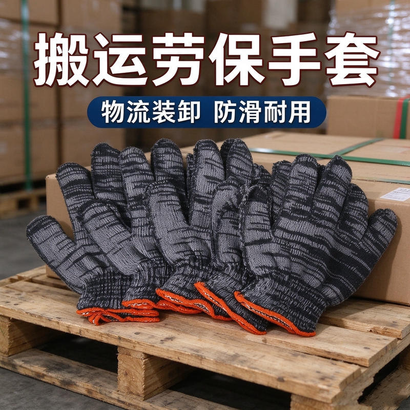 Floral Yarn Labor Protection Gloves, Thickened, Breathable, Wear-Resistant, Protective Cotton Gloves for Factory, Construction, and Handling Work Floral Yarn Labor Protection Gloves, Thickened, Breathable, Wear-Resistant, Protective Cotton Gloves for Factory, Construction, and Handling Work