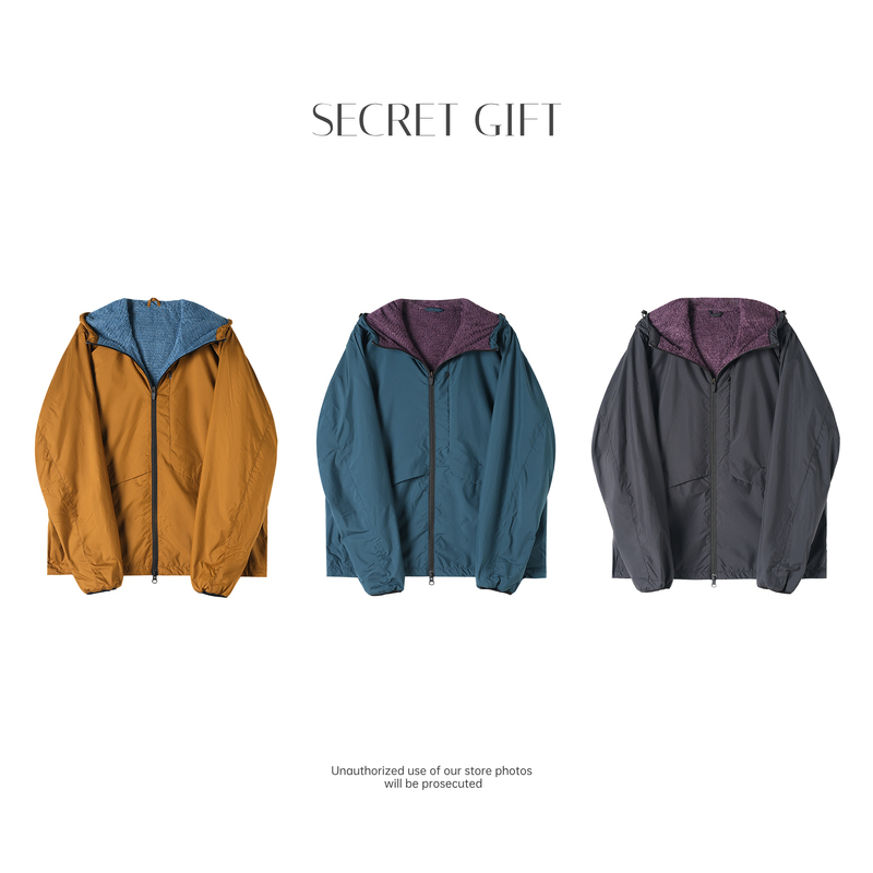 Urban Light Travel Air P Velvet Far-Infrared Technology Heating Anti-Static Triple Protection Double-Sided Color-Shift Jacket