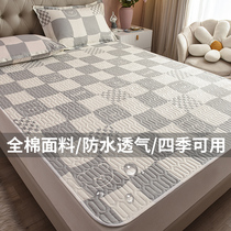 Full cotton mattress upholstered home waterproof Urine-Proof Breathable Thin bedding Subpadded quilted by pure cotton non-slip foldable machine Summer