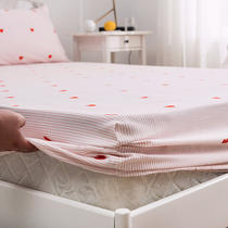 Cotton bed sheet Childrens non-slip fixed bedspread single piece cotton 1 2 1 5 1 8m meter mattress cover summer