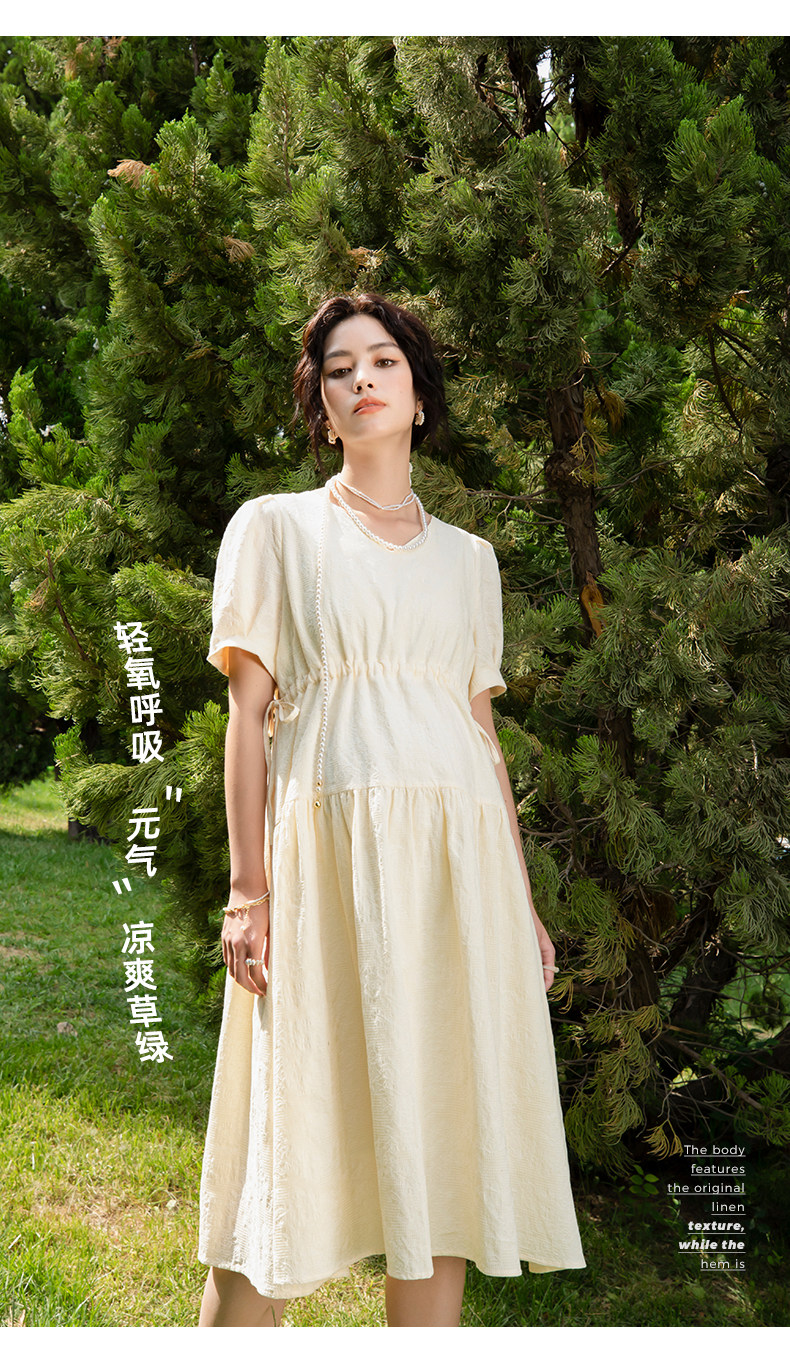 Plus Size Maternity Skirt Summer 2024 New Arrival Summer Dress 100.00Kg Pure Cotton Loose Dress Cool Little Man — 5