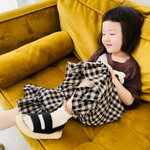 imakokoni pro-child dress girl summer clothing short sleeve t-shirt summer 2021 new mosquito-proof pants two sets 21622