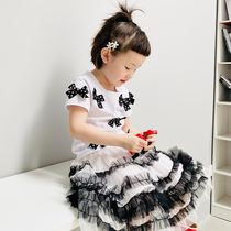 imakokoni original white half body dress girl summer 100 lap a word skirt 2021 new summer short dress 0118