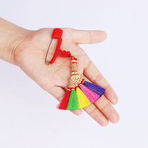 Handmade Dragon Boat Festival Color small broom room lucky pendant Holiday blessing Mini broom baby evil broom