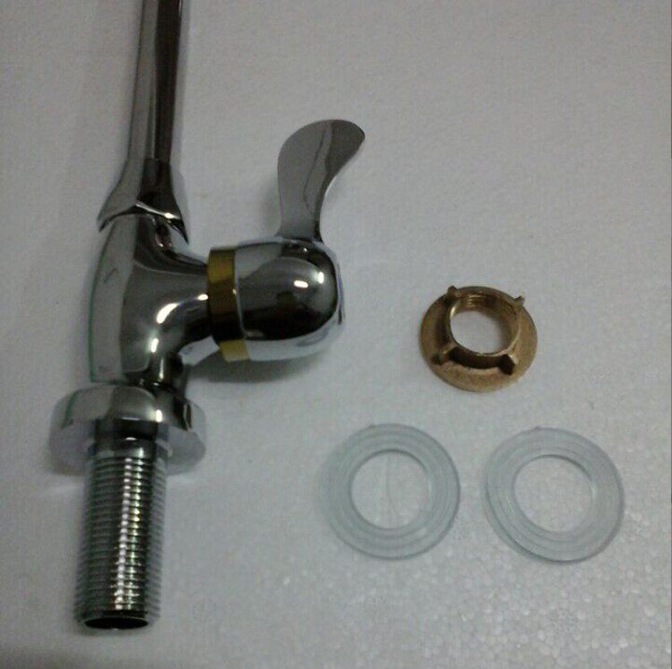 Kitchen Single Cold Tap Full Copper Kitchen Tap Wash Vegetable Basin Sink Tap Wash Basin Tap