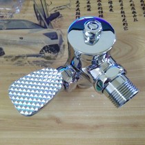 Kunquan all-copper squatting toilet hand press flush valve 90-degree corner foot stool flush valve foot delay valve