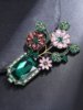 European and American Retro Plant Vase Flower High-End Brooch Women's Clothing Temperament Adjustment Personality Pin Corsage Accessories