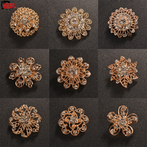 Rhinestone brooch Korean version full diamond corsage elegant fixed neckline jewelry small mini pin Sweater suit buckle needle