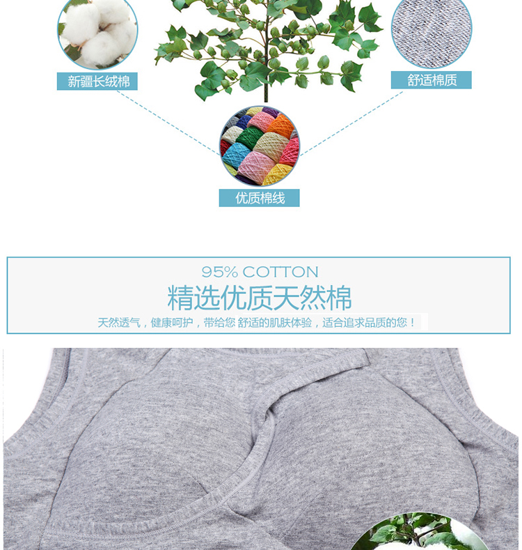 [Đặc biệt hàng ngày] chống sốc không có vòng thép cotton áo ngực ngủ tụ tập chống chảy xệ kích thước lớn đồ lót nữ thể thao quần lót ren