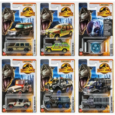 Matchbox Series Overlord Armored Dragon Jeep Velociraptor Helicopter Jurassic Dinosaur Truck Toy Car
