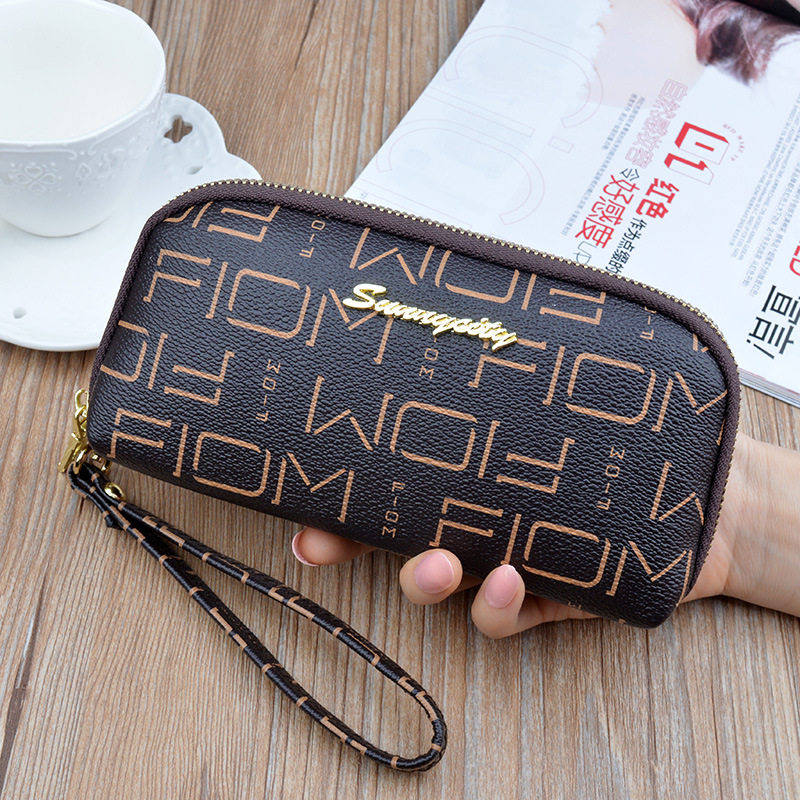 Ladies Wallet 2019 New Printed Woman Handbag with a long retail wallet large capacity retro - European and American mobile phone bag