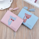 Бумажник, короткая тонкая сумка через плечо, свежая милая небольшая сумка, универсальный кошелек, картхолдер, японские и корейские