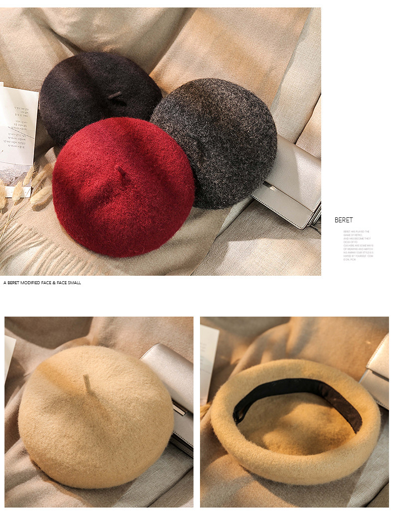 Chapeau pour femme en Melange de laine - Ref 3233706 Image 9
