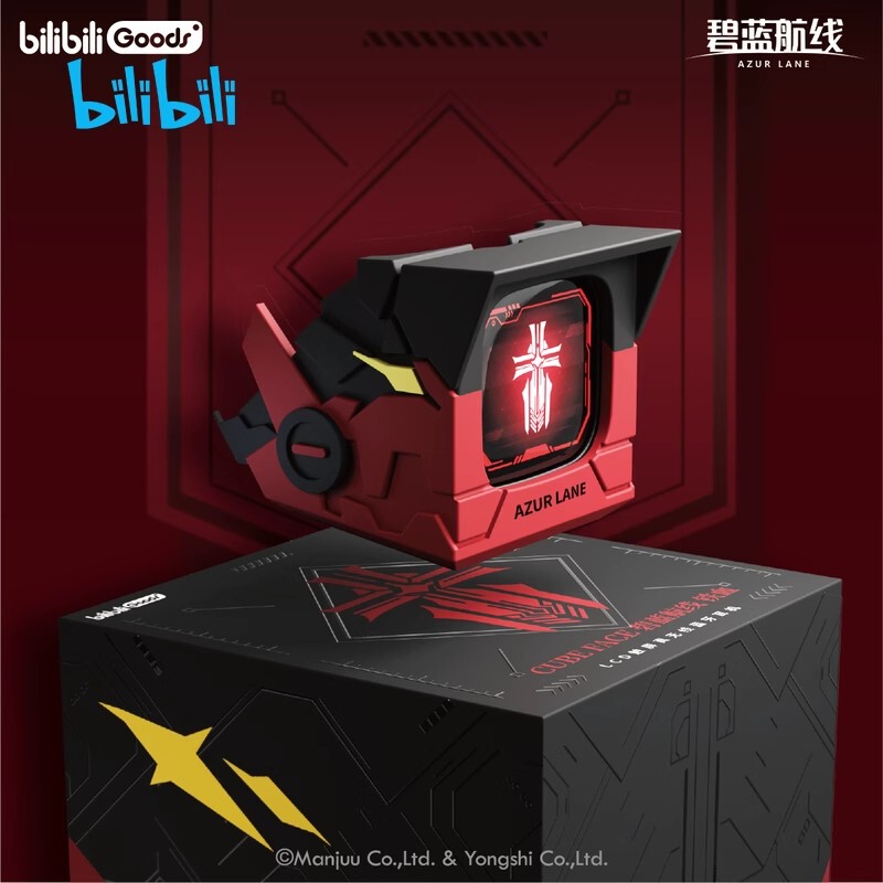 Bilibiligoods New Product Cube Face Azur Lane Iron Blood Lcd Touch Screen True Wireless Bluetooth Headphones
