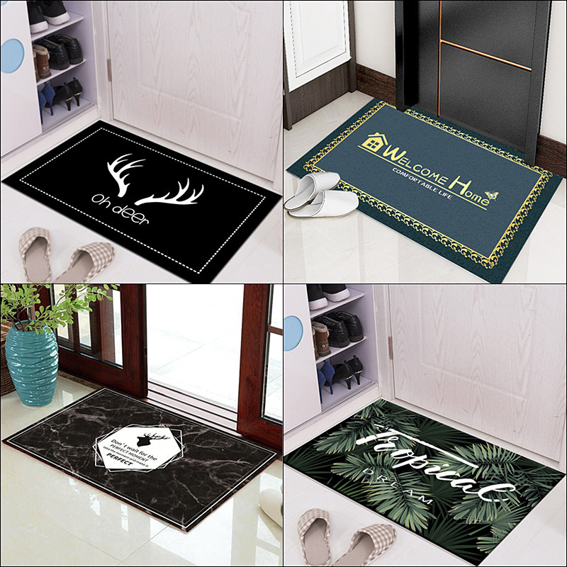 Nordic wind door mat entrance door floor mat into the door doorway bedroom kitchen bathroom bathroom suction non-slip mat