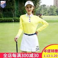 Mùa thu đông 2018 Quần áo golf ZG-6 Quần áo bóng golf nữ phù hợp với áo sơ mi dài tay Váy áo thun giá quả bóng golf