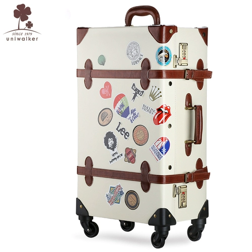 Ретро универсальный чемодан подходит для мужчин и женщин, японские и корейские, 20 дюймов