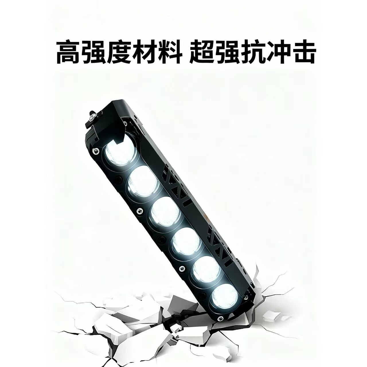 Внедорожные огни 【新款】汽车摩托车6珠超亮led射灯越野车中网改装透镜货车铺路