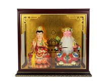 Wenli Buddha glass dust cover glass Buddhist niche glass niche 42cm 12 inch Buddha glass niche