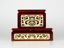 Wenli Buddha Buddhism supplies Boxwood solid wood two-color Buddha seat for Buddha statue base for seat