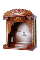 Wenli Buddhist furniture Buddhist hall supplies Buddhist niches altar tables sacred tower cabinets solid wood hanging niches carved couplet hanging cabinets