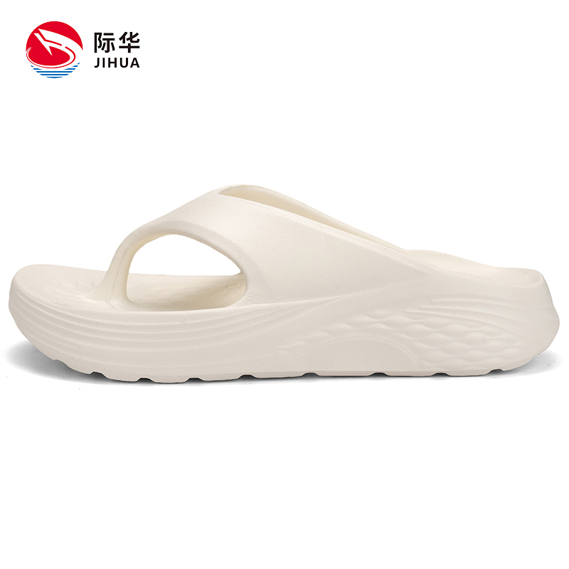 Jihua Outdoor Flip-Flops for Men, Summer Breathable Versatile Hollow Sandals, Thick-Soled Non-Slip Beach Shoes and Slippers
