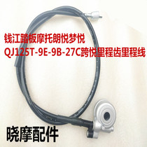 Applicable Qianjiang scooter motorcycle Lingyue QJ125T-15A 16E odometer speed tooth meter meter line mileage