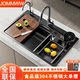 Thickened SUS304 stainless steel kitchen sink large single bowl
