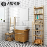 Напольная плитка для ванной комнаты 300x300, нескользящая износостойкая мозаика для ванной комнаты, скандинавская маленькая кухонная настенная плитка из белого кирпича