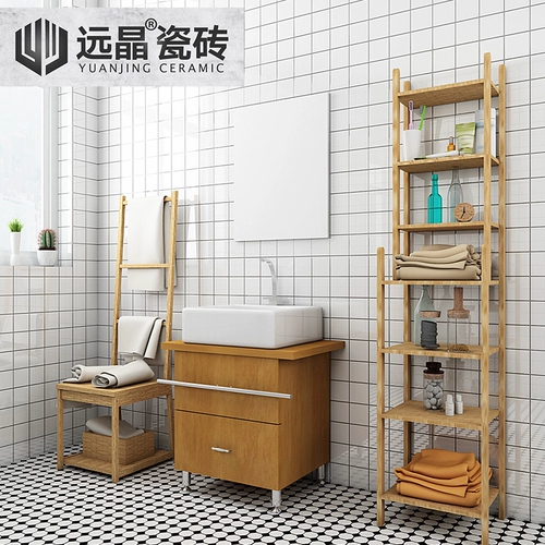 Напольная плитка для ванной комнаты 300x300, нескользящая износостойкая мозаика для ванной комнаты, скандинавская маленькая кухонная настенная плитка из белого кирпича