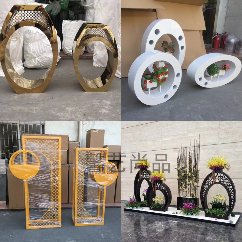 Stainless Steel Flower Shelf Beauty Chen Floor Floral Stainless Steel Flower Pot Shelf Metal Pendulum Large Floral Flower Shelf