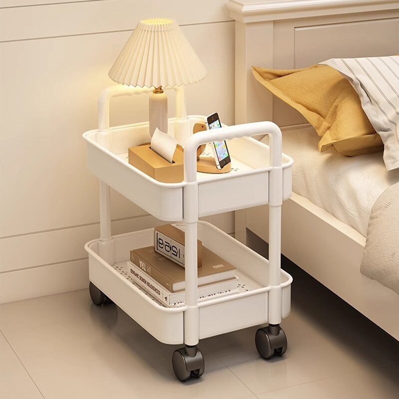 Simple Bedside Table Storage Rack, Gap Storage Rack, Sofa Side Cabinet, Movable Storage Cabinet, Side Table, Bedside Side Cabinet