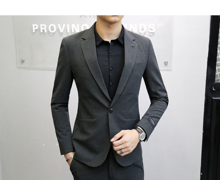 Bộ đồ vest Hàn Quốc Dongdaemun Bộ đồ vest nam Anh Bộ đồ nhỏ cho nam Váy công sở mỏng Váy cưới chú rể vest nam