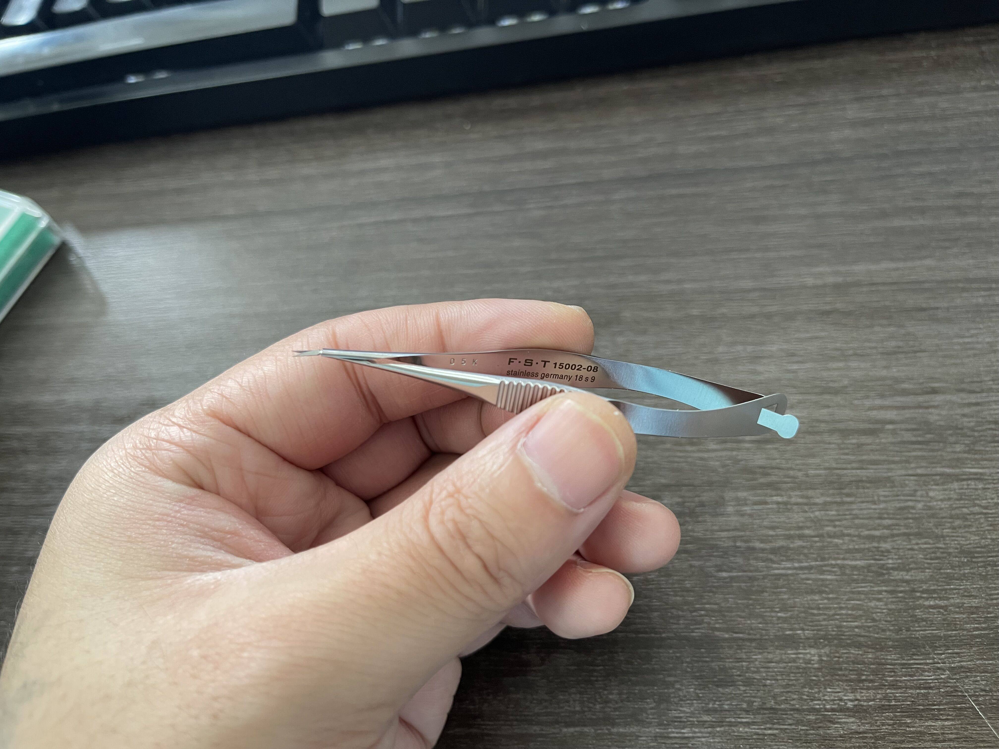 FST显微弹簧剪15002-08 Micro Vannas 斑马鱼显微解剖剪