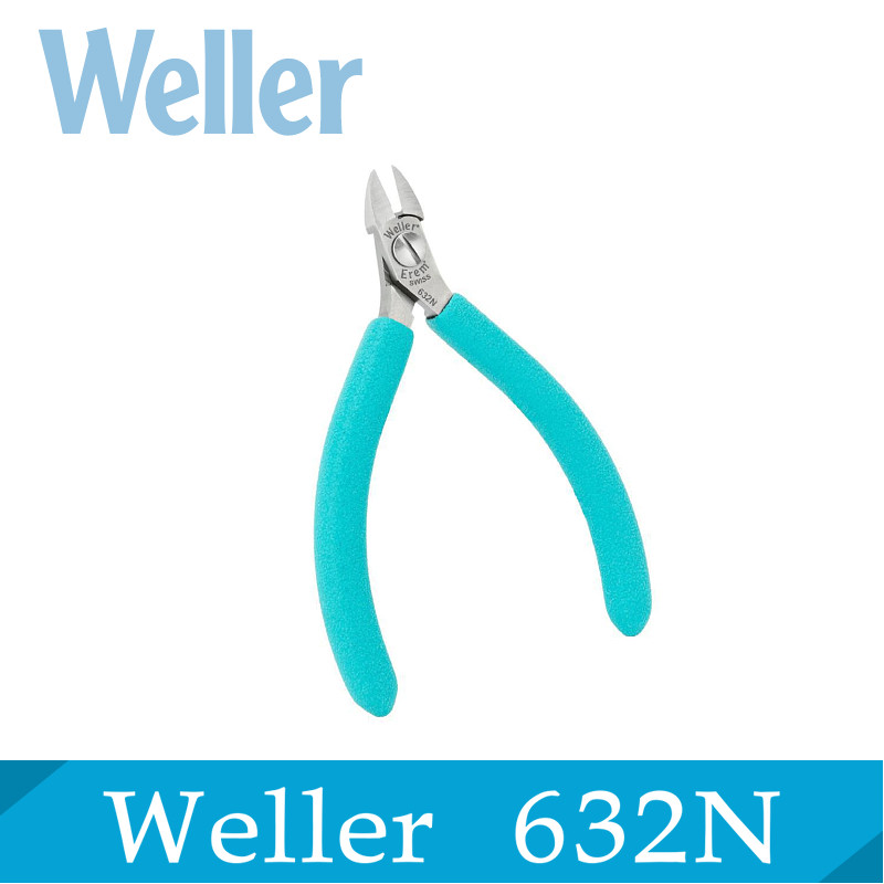 Weller剪线钳632N 进口防静电金属线材切割钳 Erem剪钳