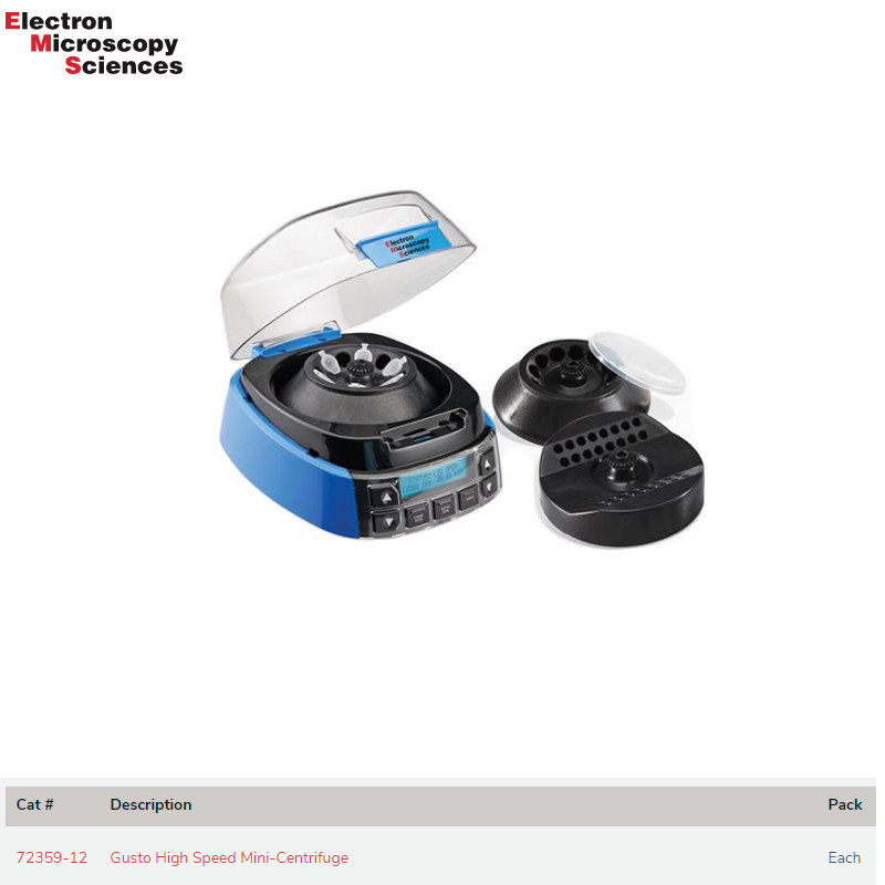 EMS离心机72359-12 Gusto? High Speed Mini-Centrifuge