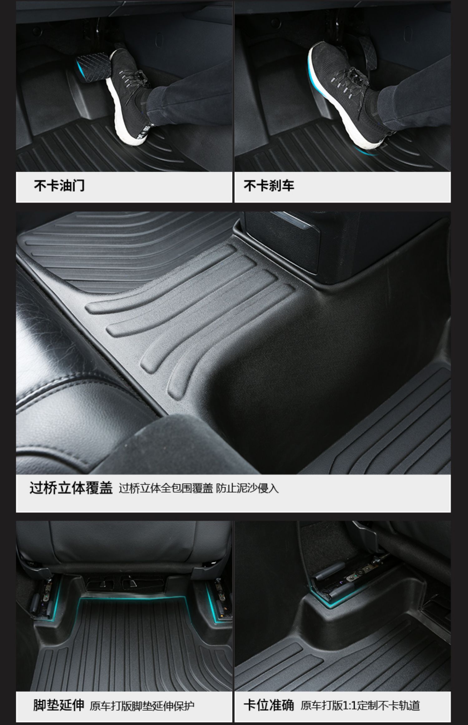 Suitable for Cadillac Xt4/5/6 Waterproof Six-Seater/Seven-Seater Xts Environmentally Friendly Odor-Free Car Tpe Floor Mats