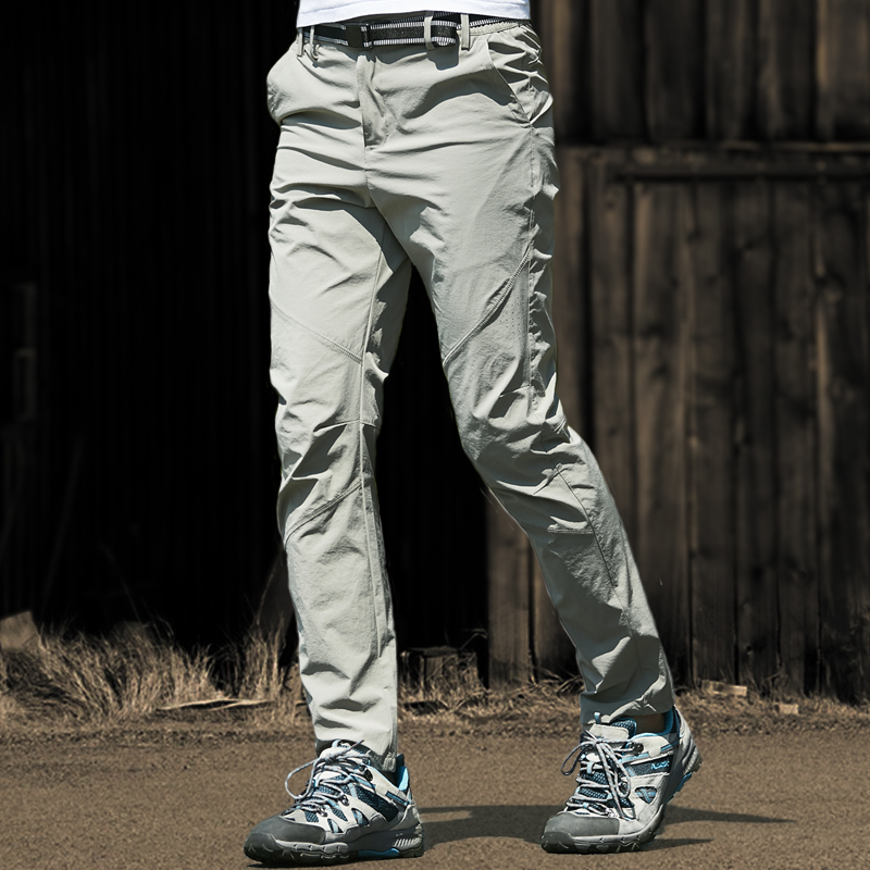 Quick-drying pants Men's and women's summer ultra-thin fast-drying air slim slim stretch outdoor mountaineering pants large size