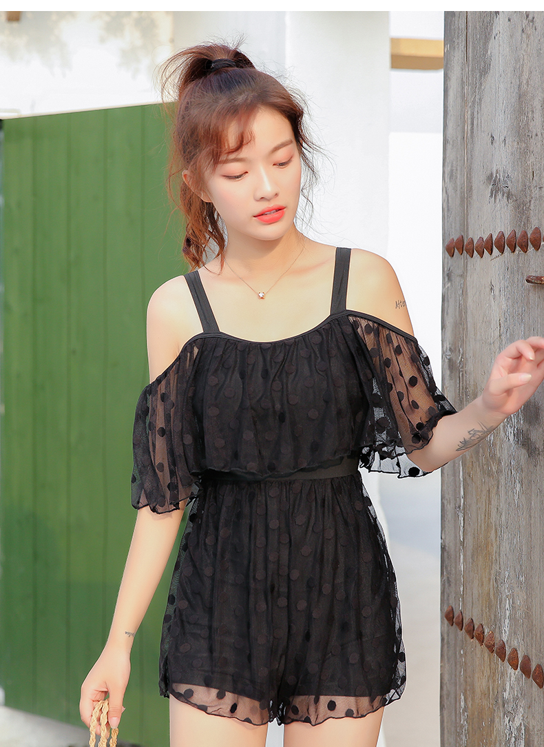 Đồ bơi mới 2018 nữ Xiêm bảo thủ giảm béo bụng phẳng góc tụ tập gợi cảm nhỏ tươi lưới nóng bỏng - Bộ đồ bơi One Piece mẫu áo tắm liền thân đẹp